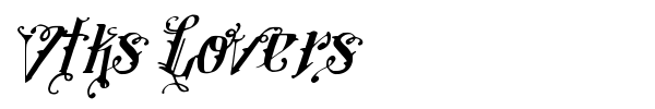 Vtks Lovers font preview